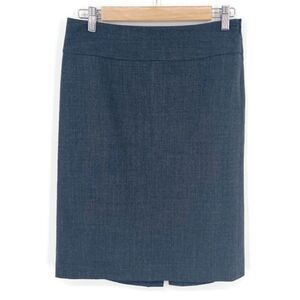 Banana Republic Gray Wool Pencil Skirt (Sz 2)‎